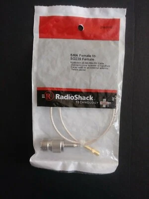 SMA Female to SO239 Female 19.68"(0.5M) RG-316 Cable by RadioShack 4 Scanner  - Image 1 of 2