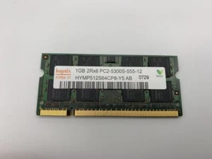 Hynix Korea 1GB 2Rx8 PC2-5300S DDR2-667 Laptop RAM - Picture 1 of 6