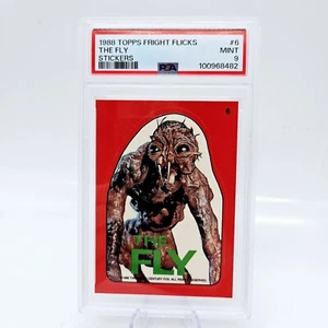 1988 Topps Fright Flicks The Fly #6 Sticker PSA 9 None Higher Horror Movie Card - Picture 1 of 3