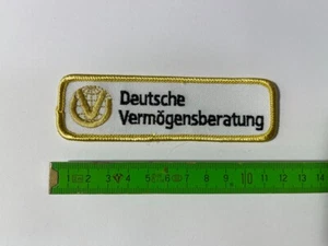 DVAG Deutsche Vermögensberatung Aufnäher,  Sponsoren Aufbügler, Patch Sticker - Bild 1 von 1