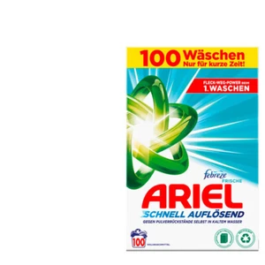 1 x 6kg Ariel Waschpulver Febreze Frische Power Schnell Auflösend 100WL - Bild 1 von 3