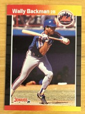 1989 Donruss Wally Backman Baseball Card #383 Mets 2B VG O/C