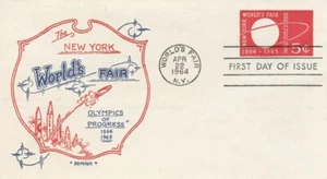 U546 5c NY WORLD'S FAIR STAMPED ENVELOPE - Artopages cachet - Picture 1 of 1