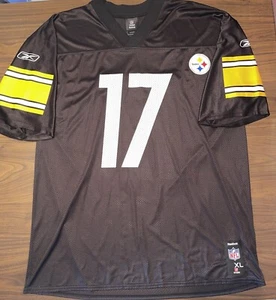 Reebok NFL Pittsburgh Steelers Jersey 17 Wallace in Black Size - XL - Picture 1 of 6