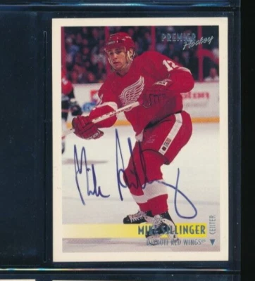 1994 Premier #171 Mike Sillinger Detroit Red Wings Signed Autograph (DH30) SWSW6 - Image 1 of 2