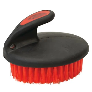 Weaver Leather Palm-Held Face Brush with Soft Bristles,65-2060-102, Red / Black - Picture 1 of 1