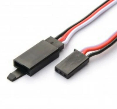 1 Stück 30cm Servokabel Verlängerungskabel Futaba Robbe mit Verschluss + Nase - Bild 1 von 4