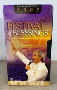Benny Hinn Ministries 2005 VHS Tapes Festival of Blessings 2005 Bangalore India - Picture 1 of 7