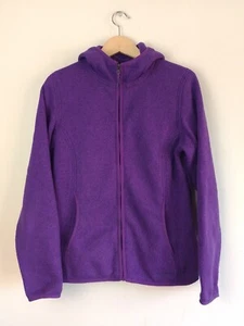 Marmot lila durchgehender Reißverschluss Kapuze warme kuschelige Tasche Fleecejacke-Damen Medium - Bild 1 von 13