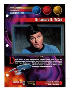 1997 Newfield Publications Star Trek Universe - Dr. Leonard H. McCoy - Picture 1 of 2