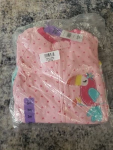 Koalababy Infant Baby Girls Love Birds Bodysuit Sleeper Footie Pajamas 3 M NWT - Picture 1 of 8