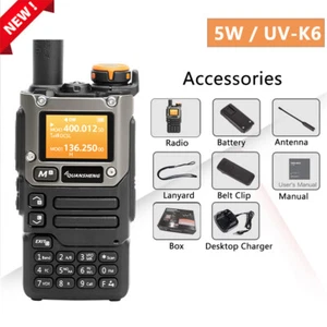 Quansheng UV-K6 Walkie Talkie 5W UV-K5(8) Two Way Radio Type C Charge DTMF NOAA - Picture 1 of 10