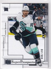 2022-23 UD SP GAME USED 2001 SUPER PROSPECTS CROSSOVER MATTY BENIERS /999