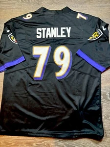 Nike On Field Stitched Jersey Baltimore Ravens Staley #79 Mens Size XL Black - Picture 1 of 9