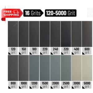 48 Pcs Sandpaper Sand Paper Sanding Sheets Assorted Auto Wet Dry Wood Car Metal - Picture 1 of 9