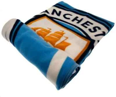Manchester City FC Fleece Blanket Pulse MCFC Fan Gift Throw Official Licensed - Image 1 of 4
