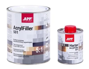 SET APP 020409+020506 HS relleno acrílico 5:1 negro incl. endurecedor normal 1,2 L | G - Imagen 1 de 4