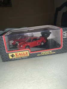 Porsche Carrera RSR 1974 Hobbies Universale Aquila 1:43 Modello Metallo In Rosso - Foto 1 di 7
