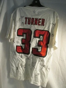 2011 PRO BOWL T-SHIRT MIT AUTOGRAMMEN TURNER #33 REEBOK M GEBRAUCHT LITE WEAR - Bild 1 von 8
