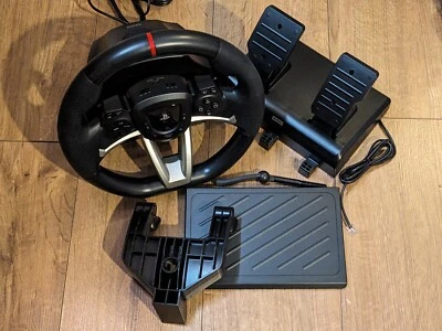 HORI RWA Apex racing steering wheel with pedals USB for PlayStation PS5 PS4 PC - Image 1 of 4