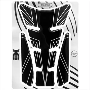 Almohadilla protectora para tanque pegatina motocicleta motocicleta motocicleta arañazos 3d cúpula negra bandera del Reino Unido - Imagen 1 de 2