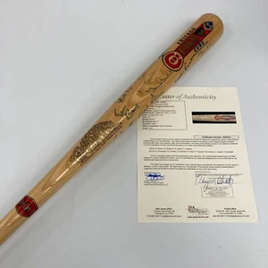 1969 Chicago Cubs Team Signed Baseball Bat 17 Sigs Ernie Banks 69/169 JSA COA - Picture 1 of 13