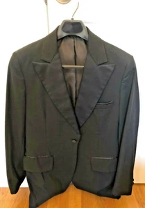 CHAQUETA ESMOQUIN NEGRA PARA HOMBRE PALMA PLAYA MODA FORMAL TALLA 38R GRADUACIÓN BODA ESMOQUIN - Imagen 1 de 4