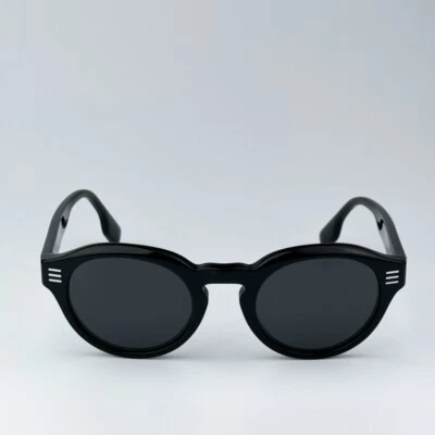 Gafas de sol Burberry para hombre AUTÉNTICAS negras grises ovaladas BE4404 300187 NUEVAS Foto 1 de 4