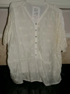 Johnny Was For Jackets & Tops Beige Bluse Größe L - Bild 1 von 2