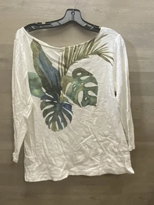 Tommy Bahama Villa Fronds Womens SZ Med Long Sleeve TShirt - Picture 1 of 5