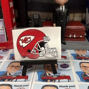 Kansas City Chiefs (STICKER)  Football Helmet Design - Picture 1 of 2