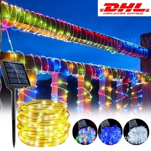 Solar Lichterkette 50/100/300 LED Solar Lichtschlauch Aussen Draht Garten Deko - Bild 1 von 81