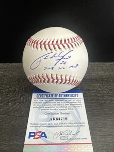 Christian Yelich Autographed ROMLB Baseball “2018 NL MVP” Brewers PSA - Picture 1 of 2
