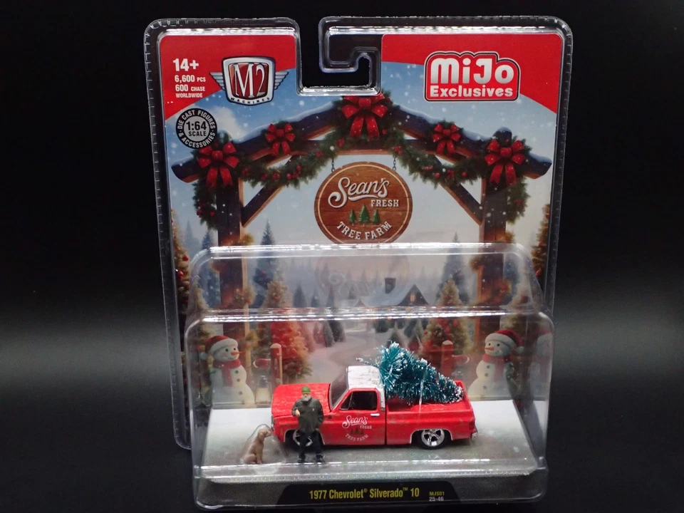 Chevrolet Silverado 10 Sean's Fresh Tree Farm 1977 M2 Machines MJS01 25-46 2025 Foto 1 de 4