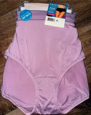 Ropa interior calzoncillos Vanity Fair radiantes para mujer 3 pares de poliéster (A) ~ 3XL/10 Foto 1 de 4