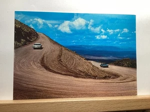 Visitors “Climb to the Clouds” at Pikes Peak, CO - Vintage Postcard - Picture 1 of 3