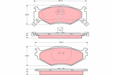 TRW Pastiglie Freno GDB1157 Chrysler Voyager es (1987->) 2,5 - 71kw 96cv  - Immagine 1 di 4