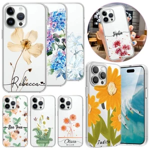 Dulce Funda de Teléfono con Nombre Personalizado para iPhone 17 15 Pro Max 14 13 16e Cubierta Suave Transparente - Imagen 1 de 56