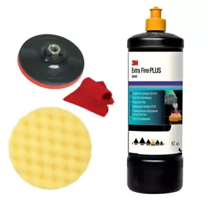 Kit de Lustrage 3M Bouchon Jaune 80349 + 50488 + Plateau + Microfibres - Bild 1 von 4