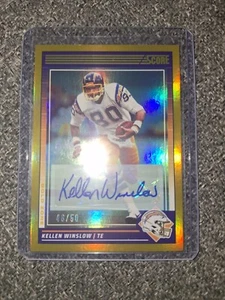 2024 Panini Score Kellen Winslow Auto Numbered - Picture 1 of 2