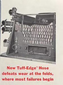 H. K. Porter Co Tuff Edge Hose Fire Fighting Philadelphia Vintage Print Ad 1957 - Picture 1 of 5
