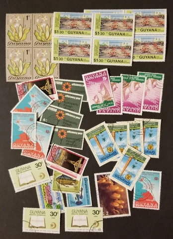 GUYANA Unused and Used Stamp Lot MINT MH z8502 Cover