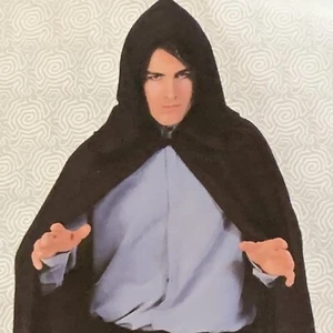 Halloween Cosplay Cape Robe Hooded Velvet Cloak Gothic Vampire Party Medieval - Picture 1 of 10