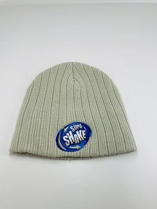 Supa Shake Beanie choc milk milk shake knitted ribbed beige with embroidery - Picture 1 of 5