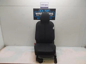 ISUZU DMAX FRONT SEAT LH FRONT, RC, CLOTH, BLACK, W/ BLACK PATTERN INSERT, 05/12 - Picture 1 of 6