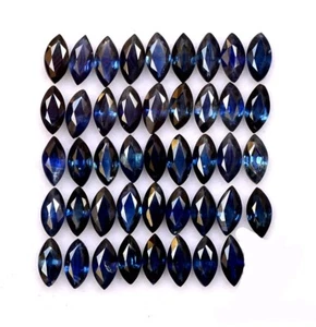 5x2.50 mm Natural Blue Sapphire Marquise Cut Lot 05 Pcs 0.86 CTS Loose Gemstones - Picture 1 of 5