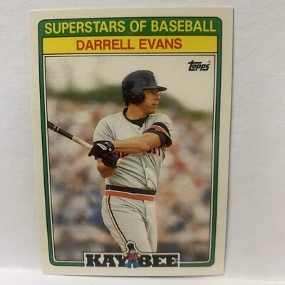 1988 KayBee Toys Superstars of Baseball #9 Darrell Evans - Image 1 of 2