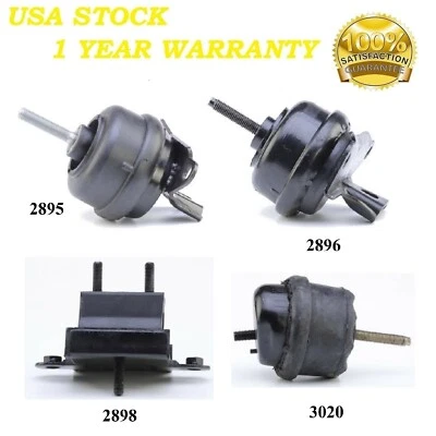 4 件装前右马达和变速器安装 适合 2001 - 2002 年 OLDSMOBILE AURORA 4.0L 4SPD — 第 1/4 张图片