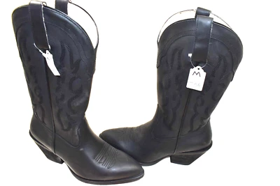 Botas vaqueras Shyanne para mujer 7,5 B NEGRAS VAQUERA Dolly - Punta redonda Foto 1 de 4