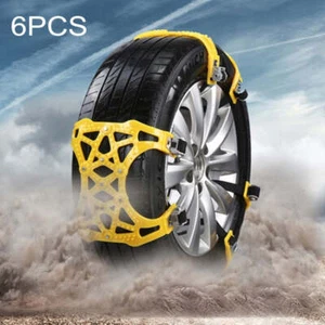 6 PEZZI Catene Antiscivolo Auto Neve Pneumatici Invernali Auto Neve Catene Ruote An - Foto 1 di 10